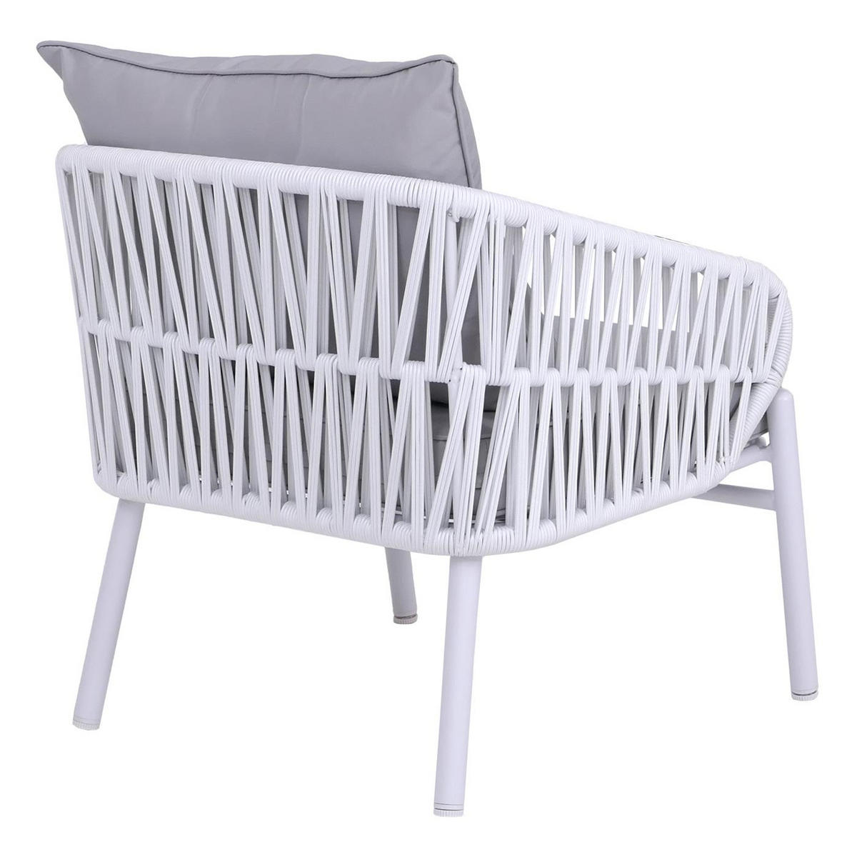 GARTENSTUHL Aluminium Hellgrau - Grau, Metall (64/67/70cm) - PROREGAL