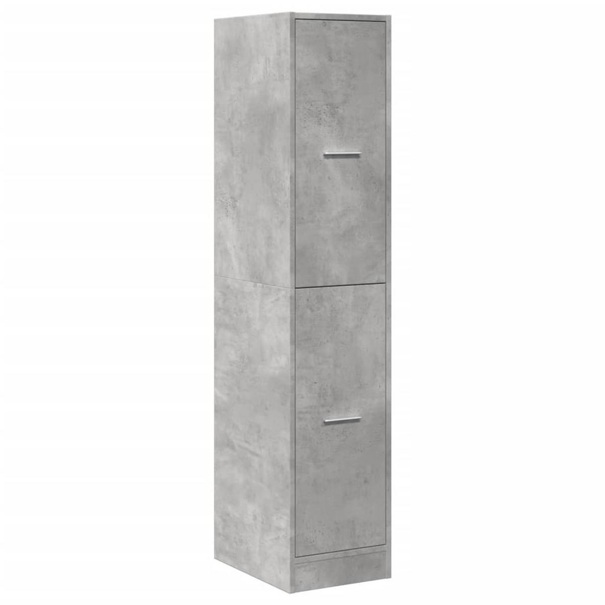 APOTHEKERSCHRANK Betongrau 30/41/144,5 Cm Holzwerkstoff - Grau, Holzwerkstoff (41/144.5/30cm) - vidaXL