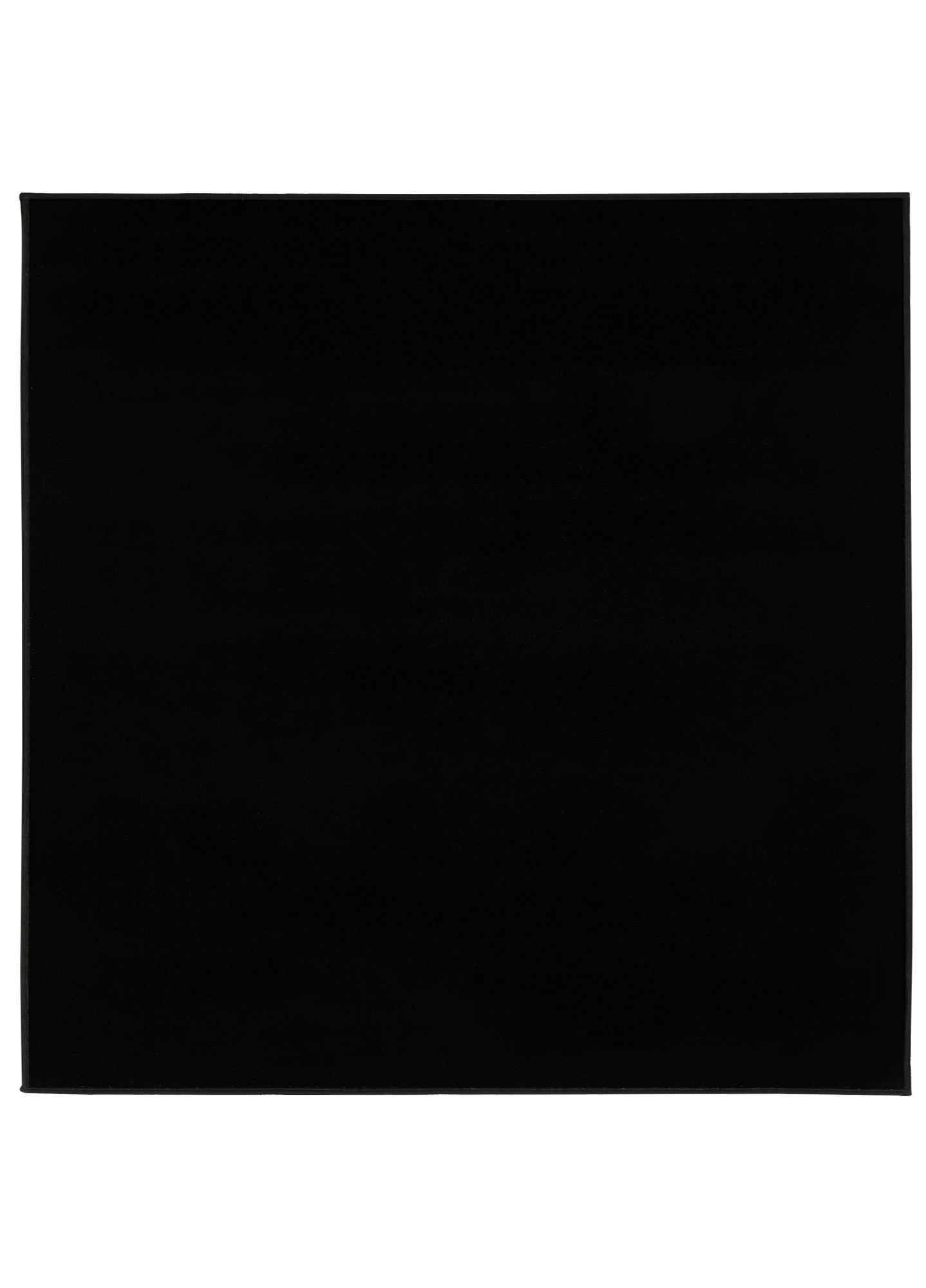 TEPPICH MONO SQUARE Schwarz 200/200 cm - Schwarz, Kunststoff (200/200cm) - Tapiso