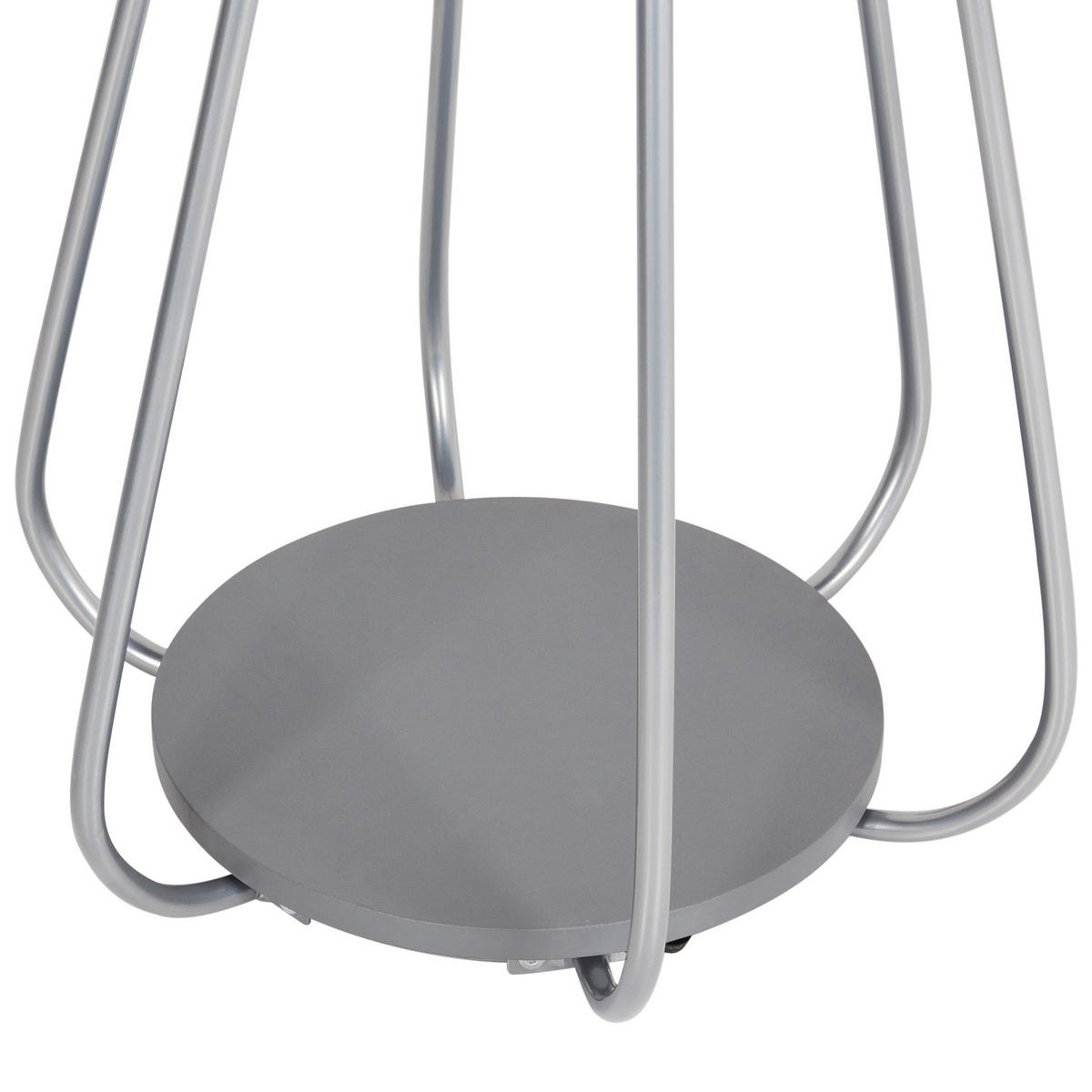 GARDEROBENSTÄNDER Metall silber 165 cm Ordway - Silberfarben, Metall (42/165/42cm) - Beliani