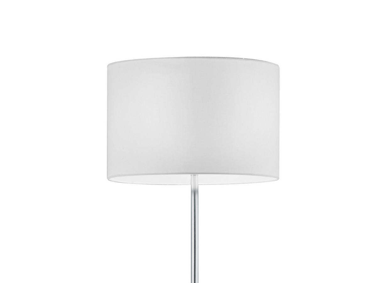 LED-STEHLAMPE Höhe 160cm, dimmbar, Lampenschirm Stoff Weiß - Weiß, Textil (35/35/160cm) - meineWunschleuchte