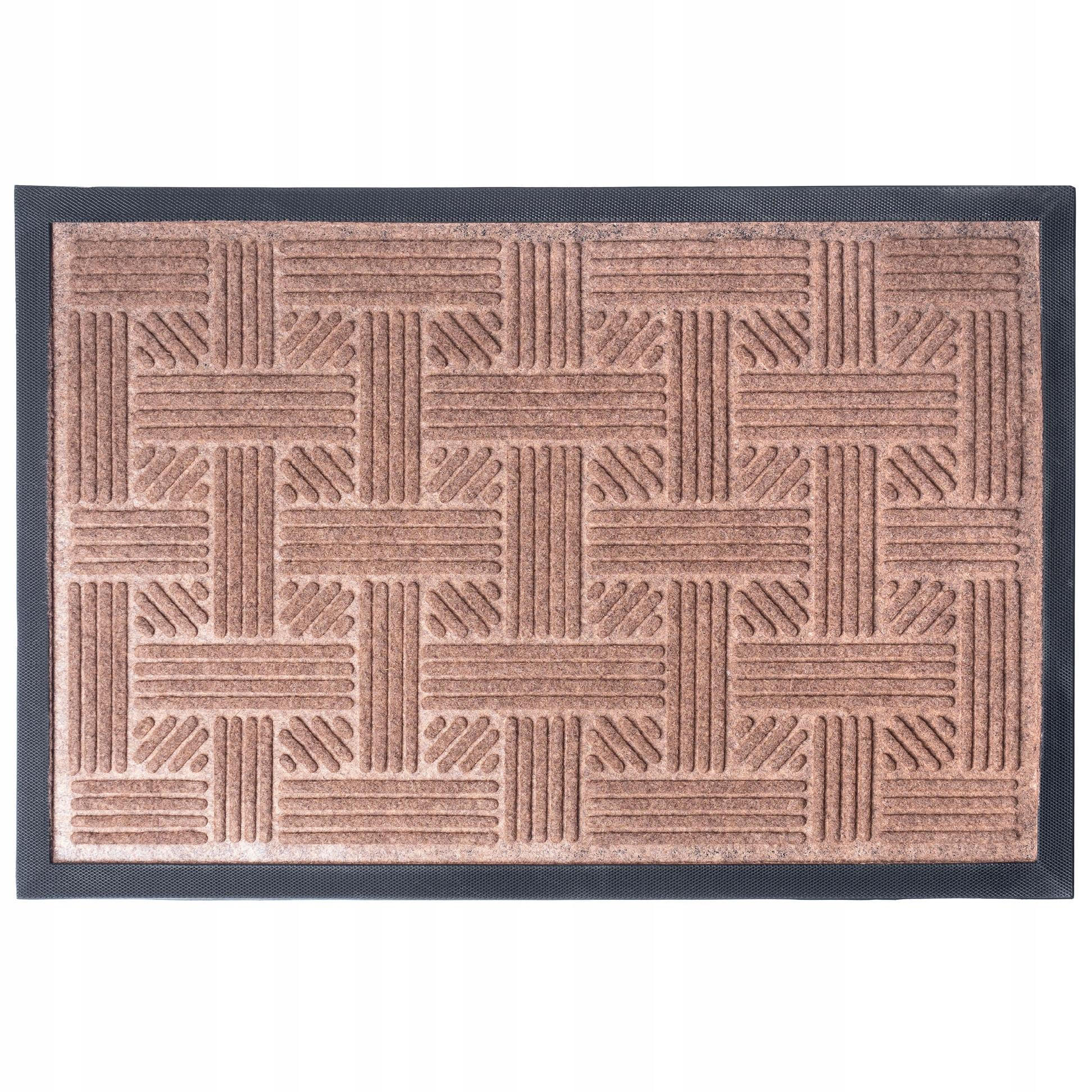 FUSSMATTE 60 x 40 cm, braun - Braun, Kunststoff (60/40cm) - KADAX