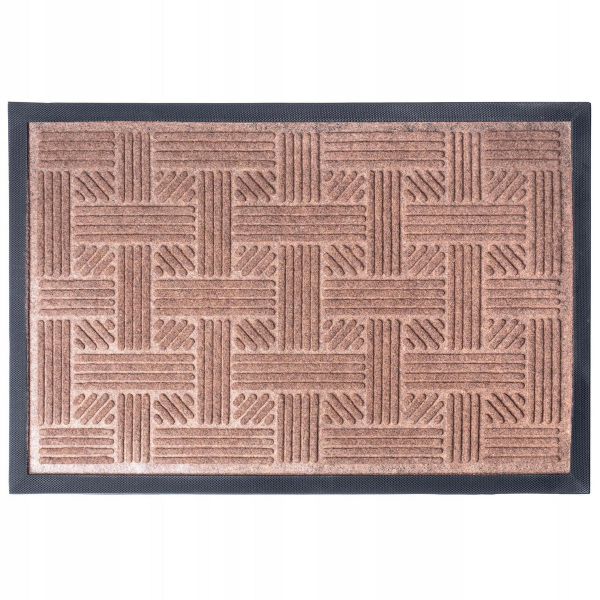 FUSSMATTE 60 x 40 cm, braun - Braun, Kunststoff (60/40cm) - KADAX
