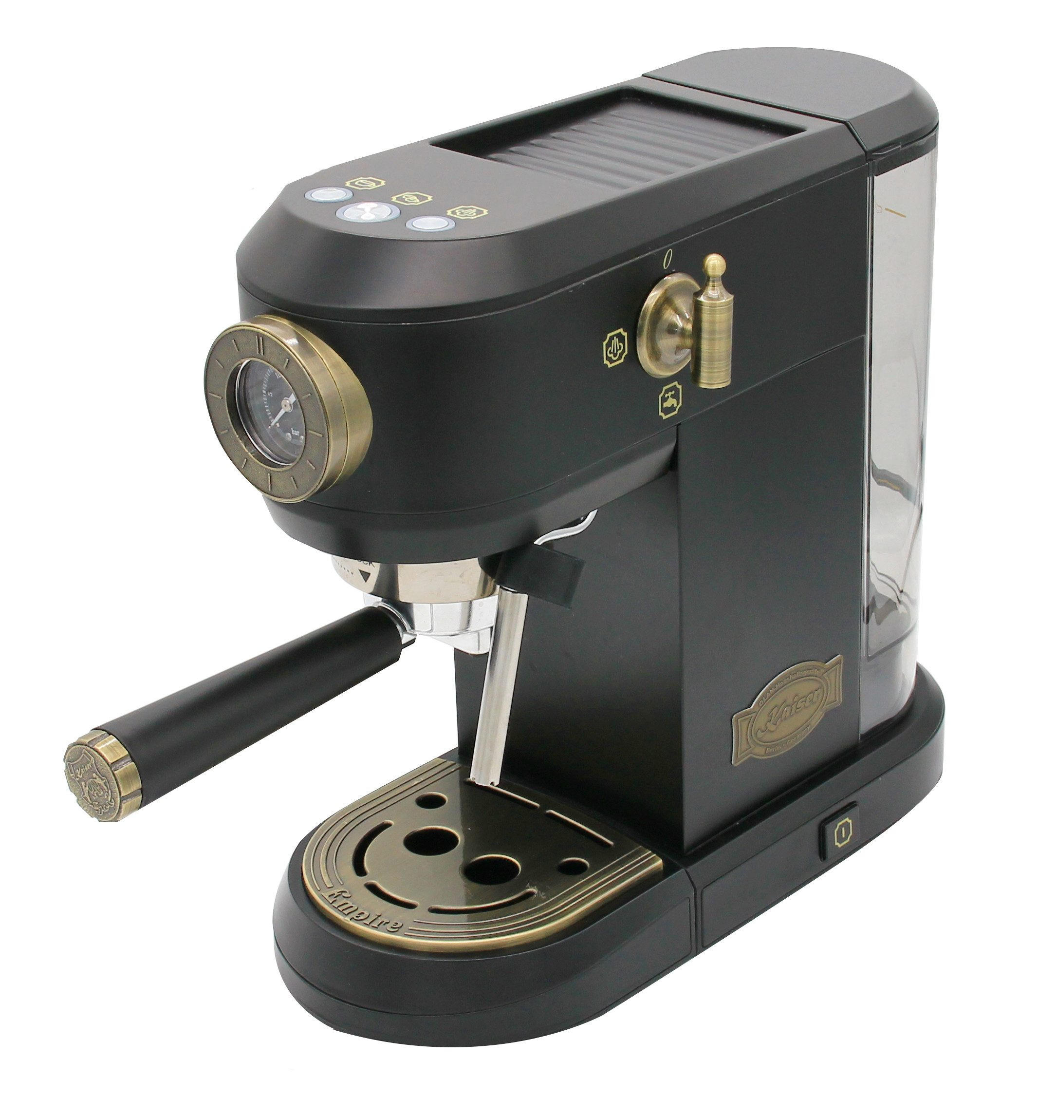 KAFFEEMASCHINE KA 2005 Em, Anthrazit, 19 bar, Siebträger-Espressomaschine - Anthrazit, Metall (14.5/31/29.5cm) - Kaiser Küchengeräte