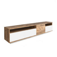 TV-MÖBEL mit 4 Türen - L180 cm - Weiß, Holz/Holzwerkstoff (44.5/44.6/180cm) - Calicosy