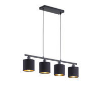 HÄNGELAMPE TOMMY - Schwarz - 0/0/150 cm - Schwarz, Metall (75/75/150cm) - Trio Leuchten