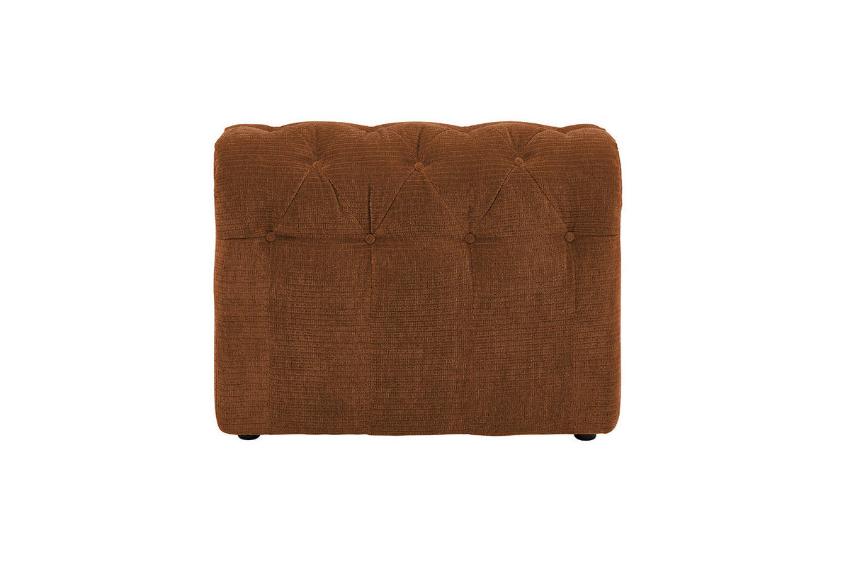 SOFA SITZELEMENT SEPHI Braun Cord - Rotbraun/Dunkelbraun, Kunststoff/Textil (82/62/27cm) - KAWOLA