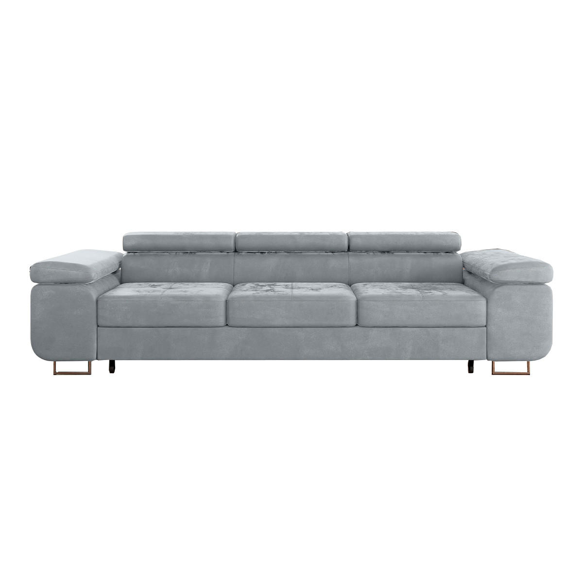 SCHLAFSOFA Wilson 3 Sitzplätze Grau - Grau, Holzwerkstoff (275/69/100cm) - Petits-meubles