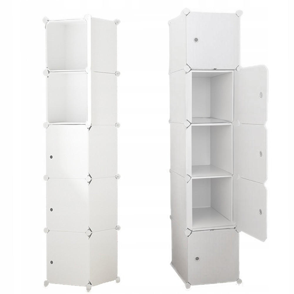 MODULARER kleiderschrank 185/39/37 cm - Weiß, Kunststoff (37/185/39cm) - MUVU