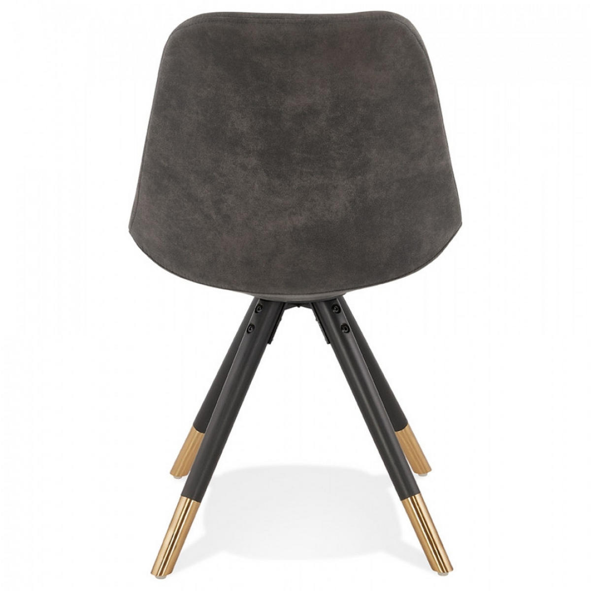 STUHL grau 48x83x56cm - Goldfarben/Schwarz, Holz/Textil (48/83/56cm) - AlterEgo