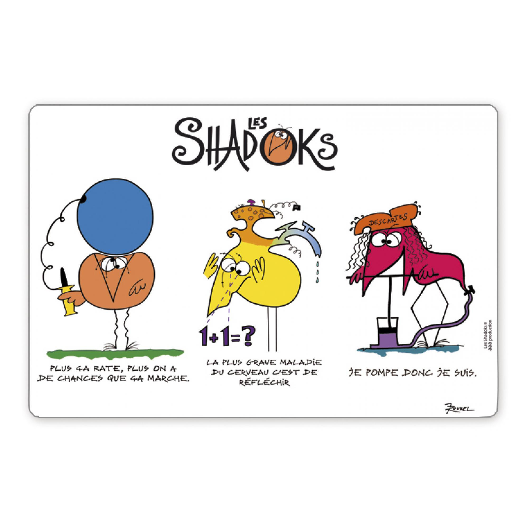 TISCHSET Shadoks 3 devises passend 30 x 45 cm - Multicolor, Textil (30/45cm) - Winkler