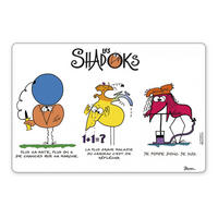 TISCHSET Shadoks 3 devises passend 30 x 45 cm - Multicolor, Textil (30/45cm) - Winkler