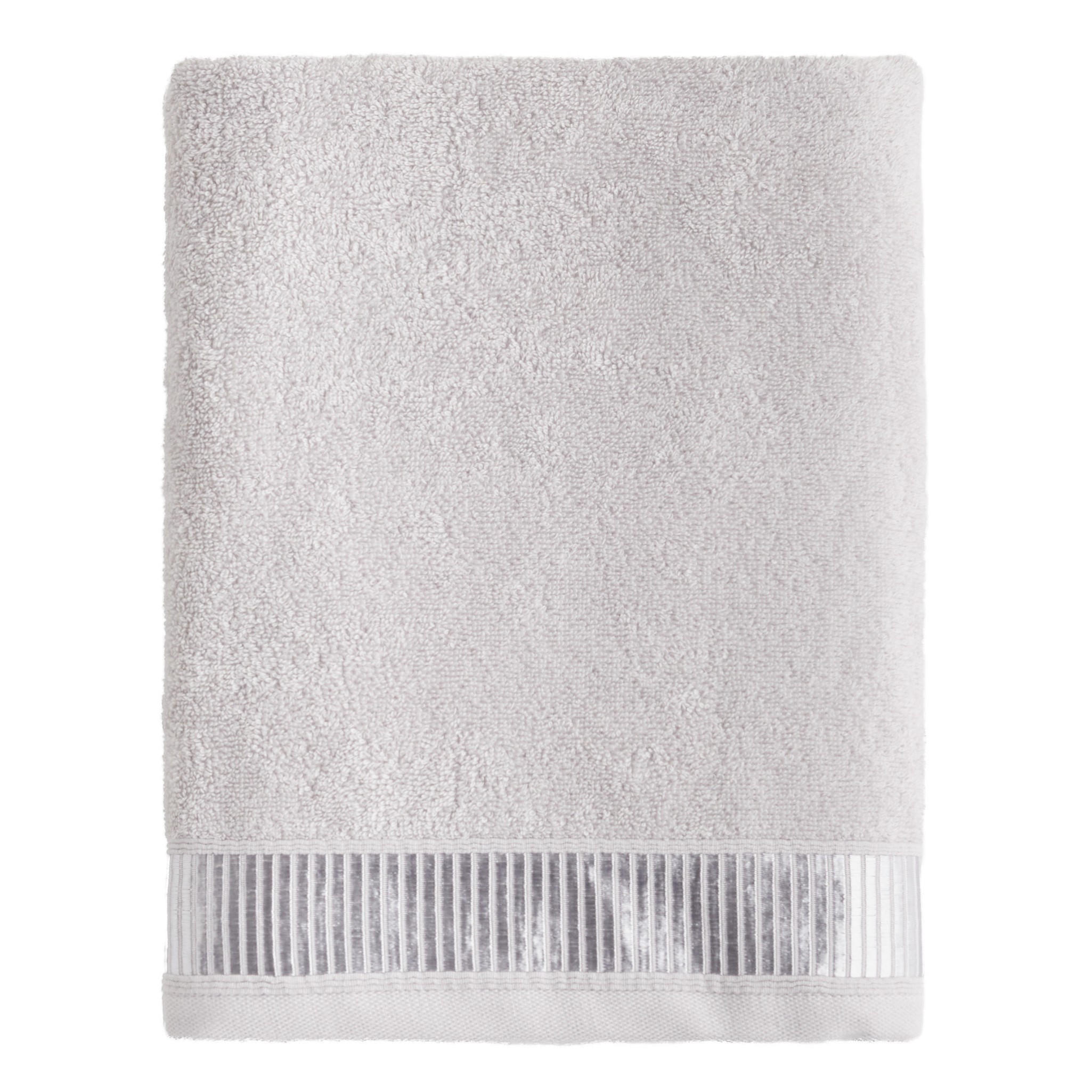 BADETUCH Alicanty - Hellgrau, Textil (70/130cm) - home&you