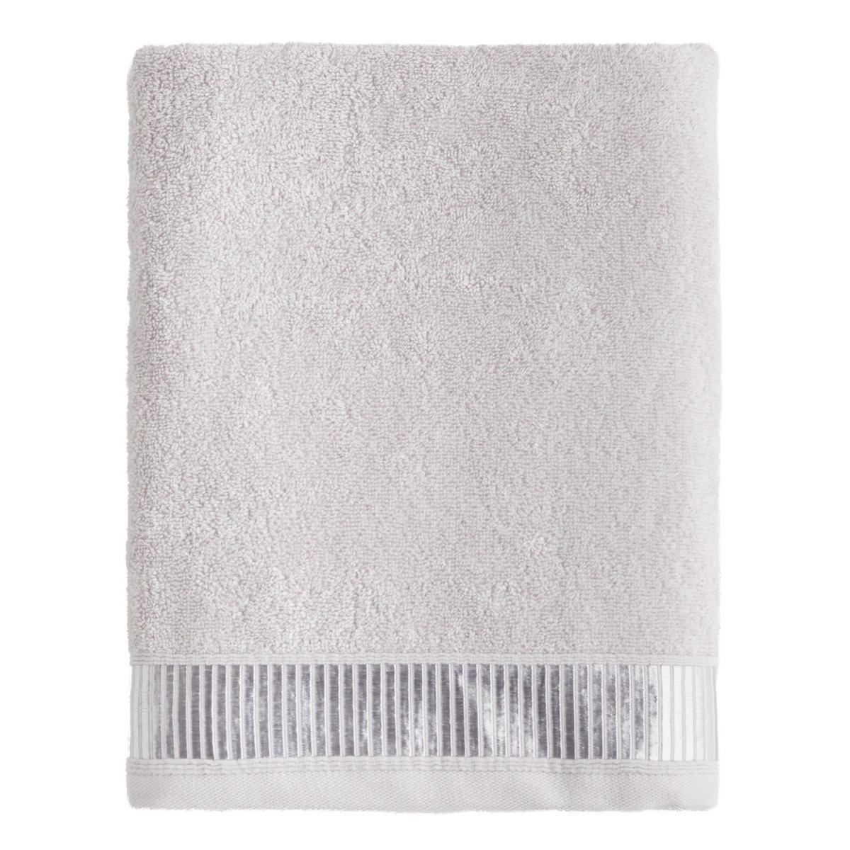 BADETUCH Alicanty - Hellgrau, Textil (70/130cm) - home&you