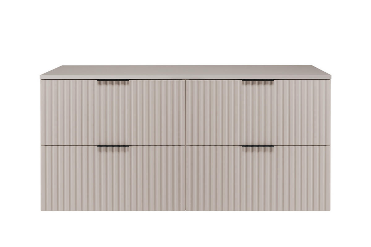 WASCHBECKUNTERSCHRANK Kaschmir Matt 120/57/46 cm - Kaschmir, Holzwerkstoff (120/57/46cm) - Rodan