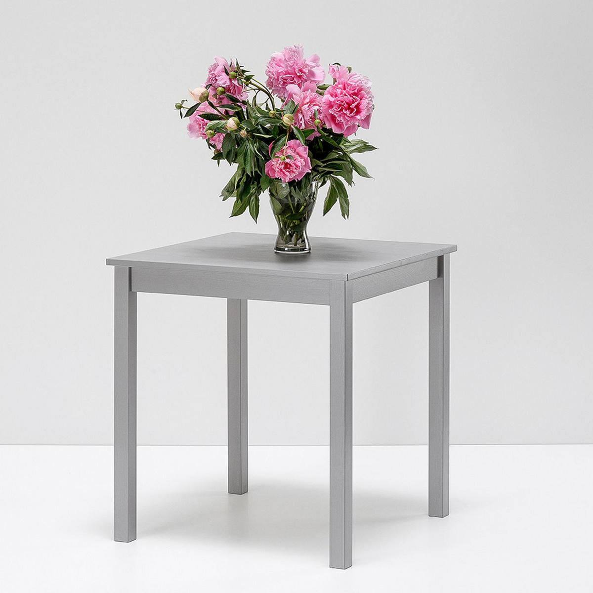 ESSTISCH Massivholz 68/68/75 cm - Grau, Holz (68/68/75cm) - hagge home