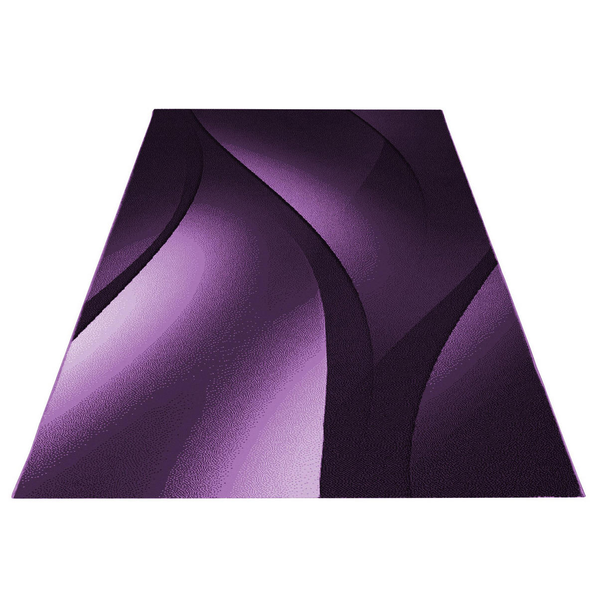 TEPPICH Kurzflor Ombre-Verlauf Polypropylen Wohnzimmer Violett Rechteckig 240x340 - Lila, Textil (240/340cm) - KADIMA DESIGN