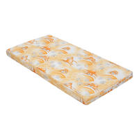 KINDERMATRATZE 60 x 120 cm klappbar, Schaumstoff, Mikrofaserbezug Orange - Orange, Textil - Best for Kids