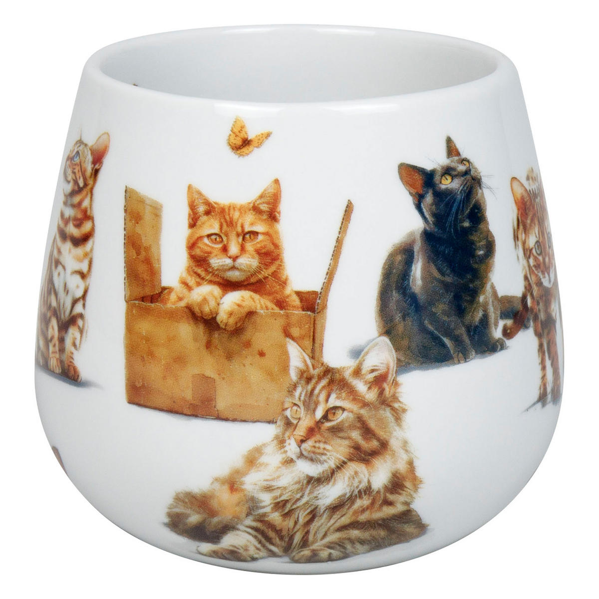 KUSCHELBECHER Samtpfoten - Naturfarben, Keramik (0.4L) - Könitz