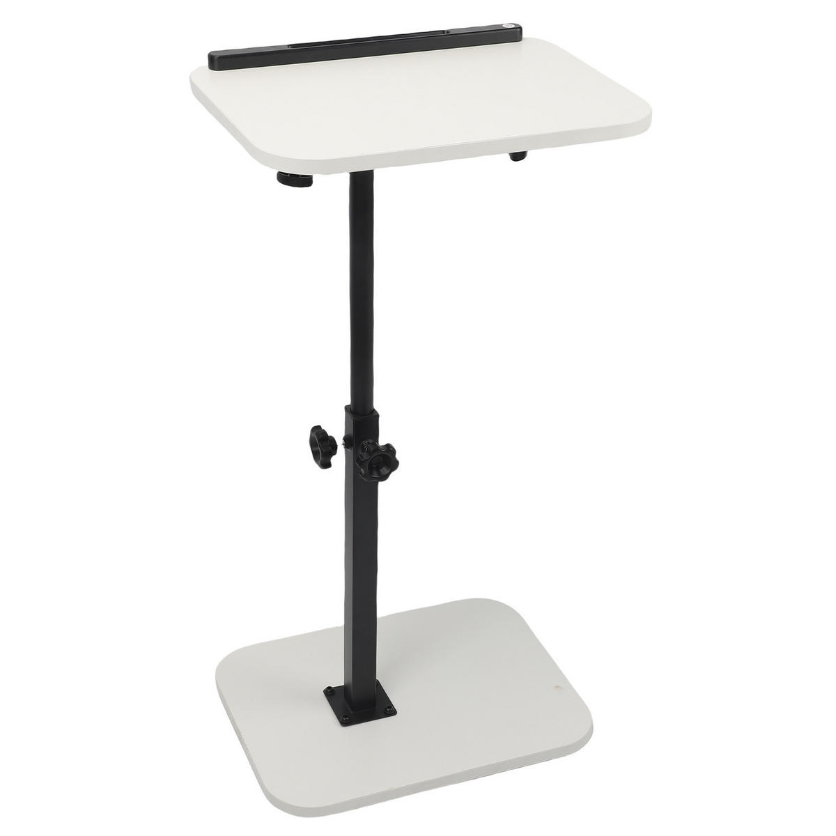 NACHTTISCH aus Massivholz, höhenverstellbarer Laptoptisch für Zuhause, 15 mm dick, mit Buchstütze, weiß - Weiß, Holz (40/30/80cm) - Ej. Life