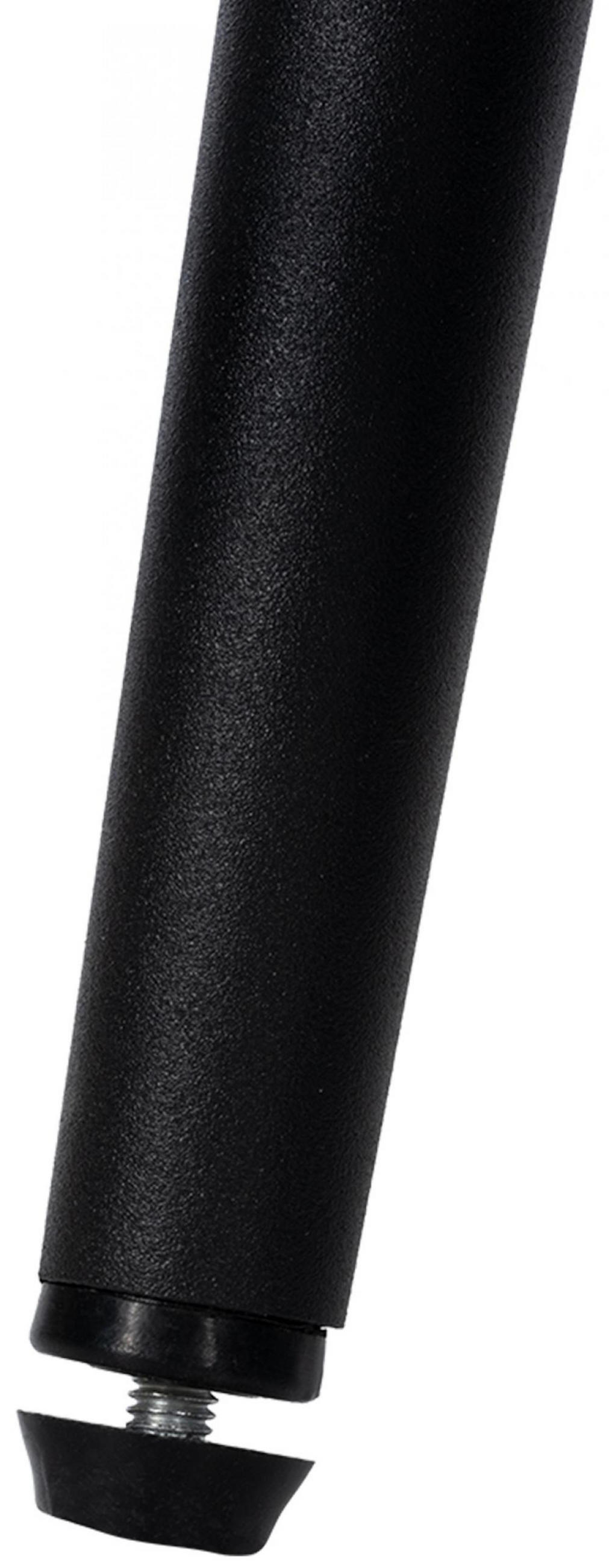 STUHL Lederlook weiß - Schwarz/Weiß, Textil/Metall (50/81/61cm) - CLP