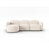ECKSOFA links Blair aus Chenille-Stoff beige clair melange 4 Sitzplätze - Beige, Textil (155/272cm) - Micadoni