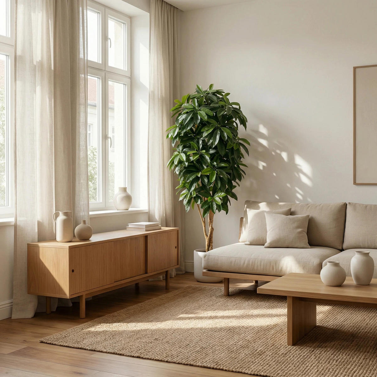 KUNSTBAUM Künstliche Schefflera - Ove 172 cm - Grün, Kunststoff (172cm) - aplanta