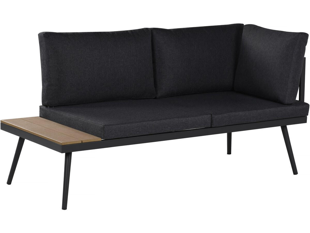 LOUNGEGARNITUR Mira 4-Sitzer Grau - Grau, Metall - Habitat Garten