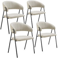 ARMLEHNSTUHL 4er Set Bedano 60 x 58 x 85 cm greige - Greige, Kunststoff (60/85/58cm) - tectake