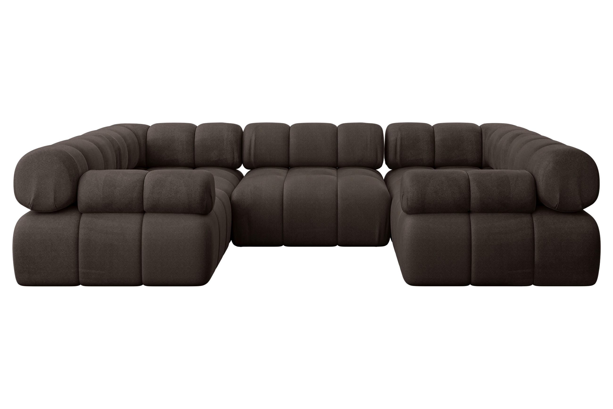 Altdecor Wohnlandschaft Braun 285x70x190 cm