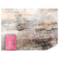 FOTOTAPETE für Wohnzimmer Gesichter Abstraktion 200x140 - Beige/Braun, Papier (200/140cm) - Muralo