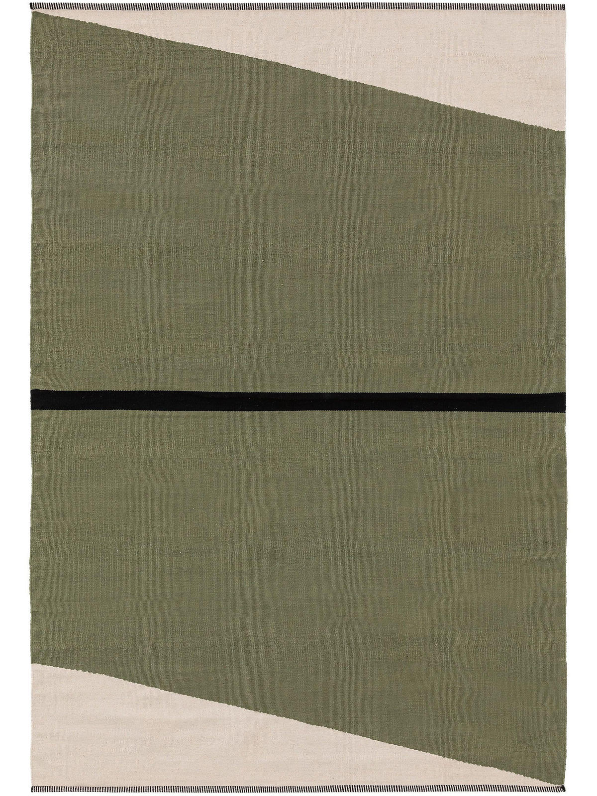 BAUMWOLLTEPPICH Lenny Grün 160x230 cm - Grün, Textil (160/230cm) - benuta Pop