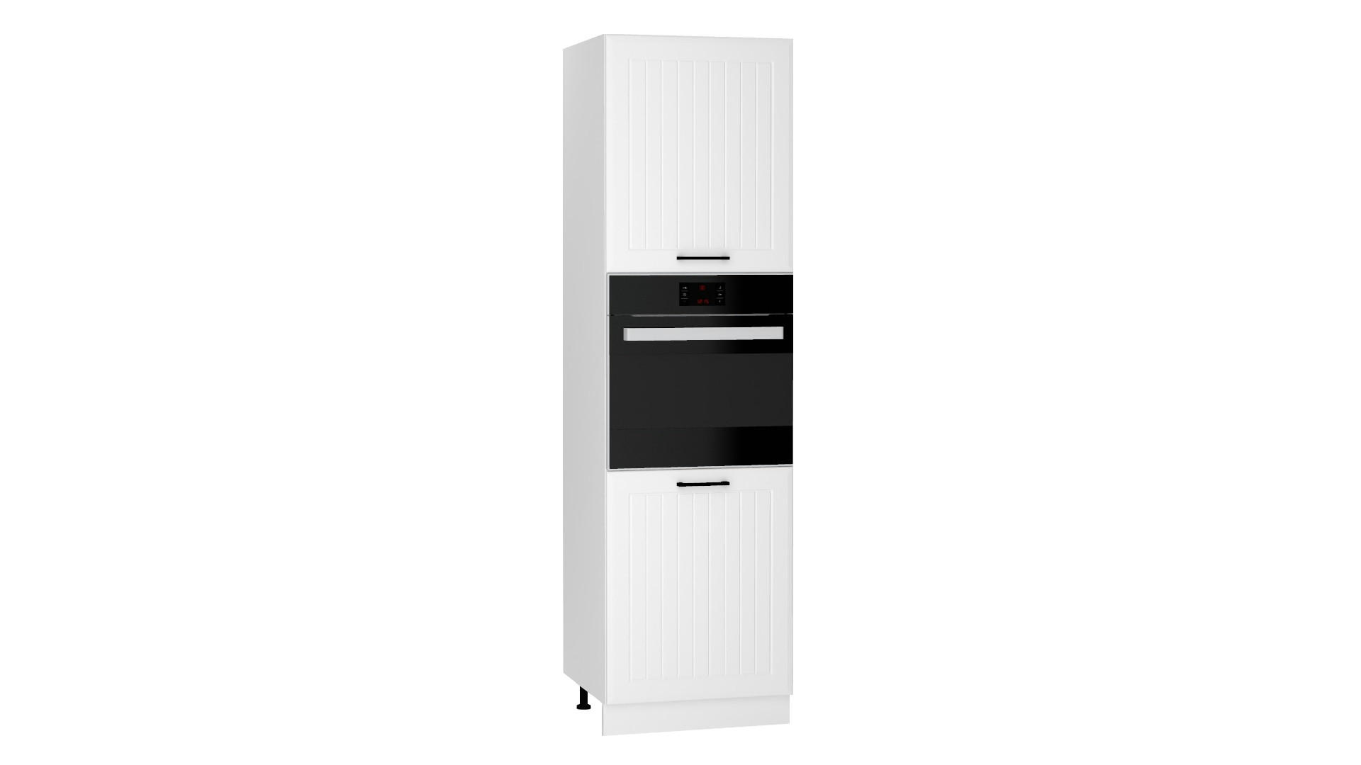 MIKROWELLENUMBAUSCHRANK D60PK/2133 PL - Arvion - Elegante Geräte-Integration - Weiß, Holz/Metall (60/213.3/56cm) - ROYAL24_MARKT