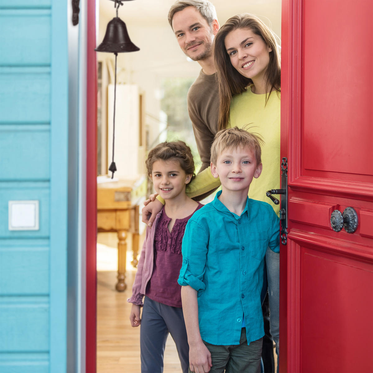 ZVONČEK - tmavohnedá, kov (25/24/11cm) - Relaxdays