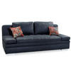 SCHLAFSOFA mit Bettkasten, Wellenfederung, Armlehnen verstellbar B200/T100/H84 cm, Liegefl.148x200 cm, Antikleder-Optik Mikrofaser Anthrazit / 15118 - Chromfarben/Anthrazit, Textil/Metall (200/84/100cm) - luma-home