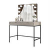 SCHMINKTISCH MIT SPIEGEL CORTADO ELITE KASCHMIR - Beige, Holzwerkstoff (104/78/50cm) - Lookway