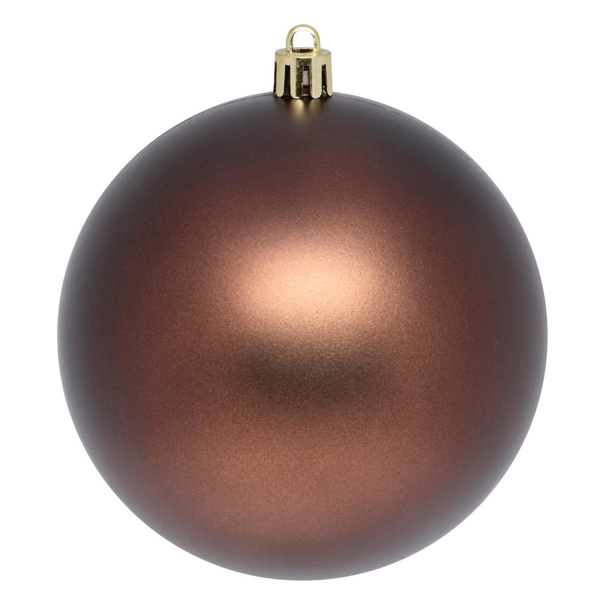 CHRISTBAUMKUGELN 10 cm 4er-Set - Kupferfarben, Kunststoff (10/10/10cm) - Atmosphera Createur d´interieur