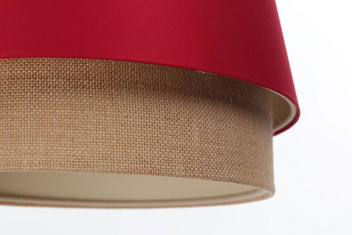 HÄNGELEUCHTE Rot 35/43 cm - Beige/Rot, Kunststoff (35/1.3/43cm) - ONZENO