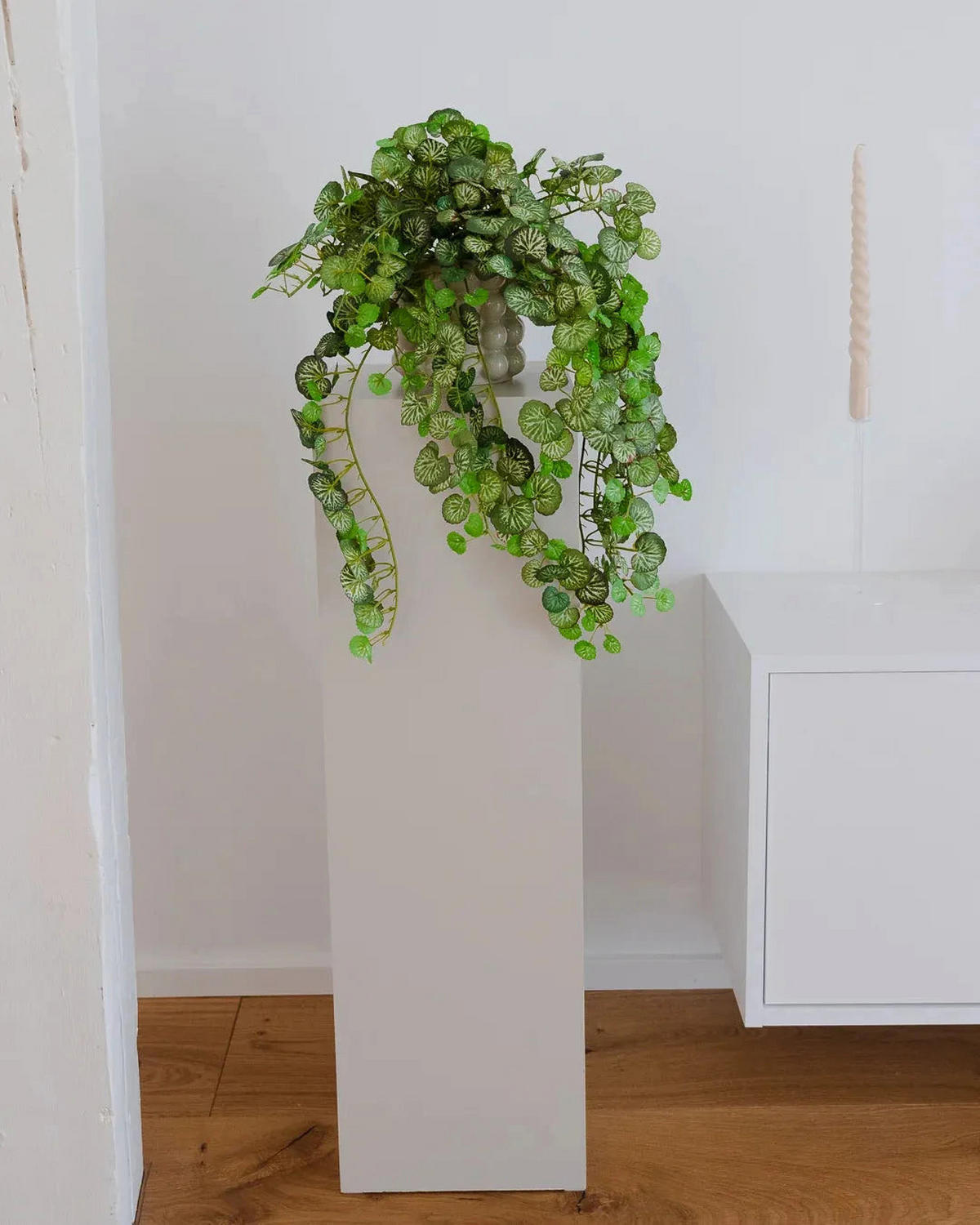 KUNSTPFLANZE Künstliche Steinbrech - Emanuel 50cm - Grün, Kunststoff (50cm) - aplanta