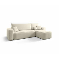 ECKSOFA Agepo Stoff Quelle - Beige, Holzwerkstoff/Textil (250/150cm) - Fun Möbel