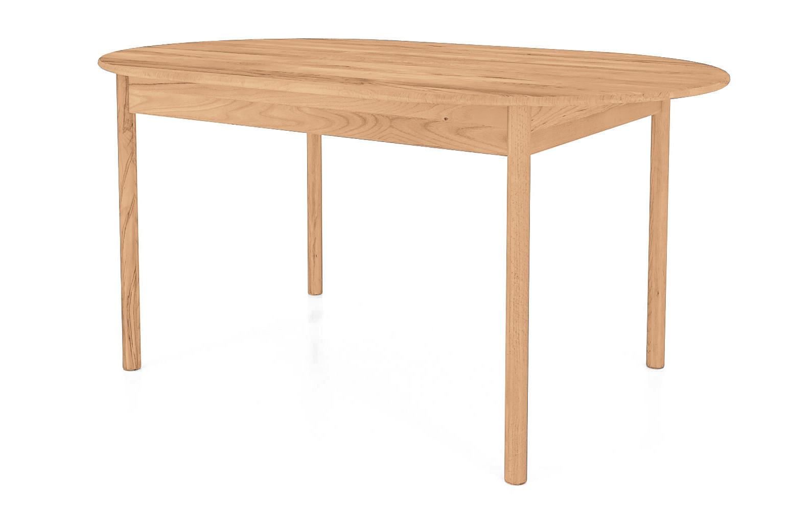 TISCH OVAL INA Kernbuche - Creme, Holz (180/100/77cm) - byoak