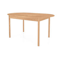 TISCH OVAL INA Kernbuche - Creme, Holz (140/100/77cm) - byoak