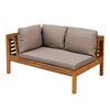 GARTENSOFA, Taupe - Taupe, Holz (120/63/80cm) - Oviala