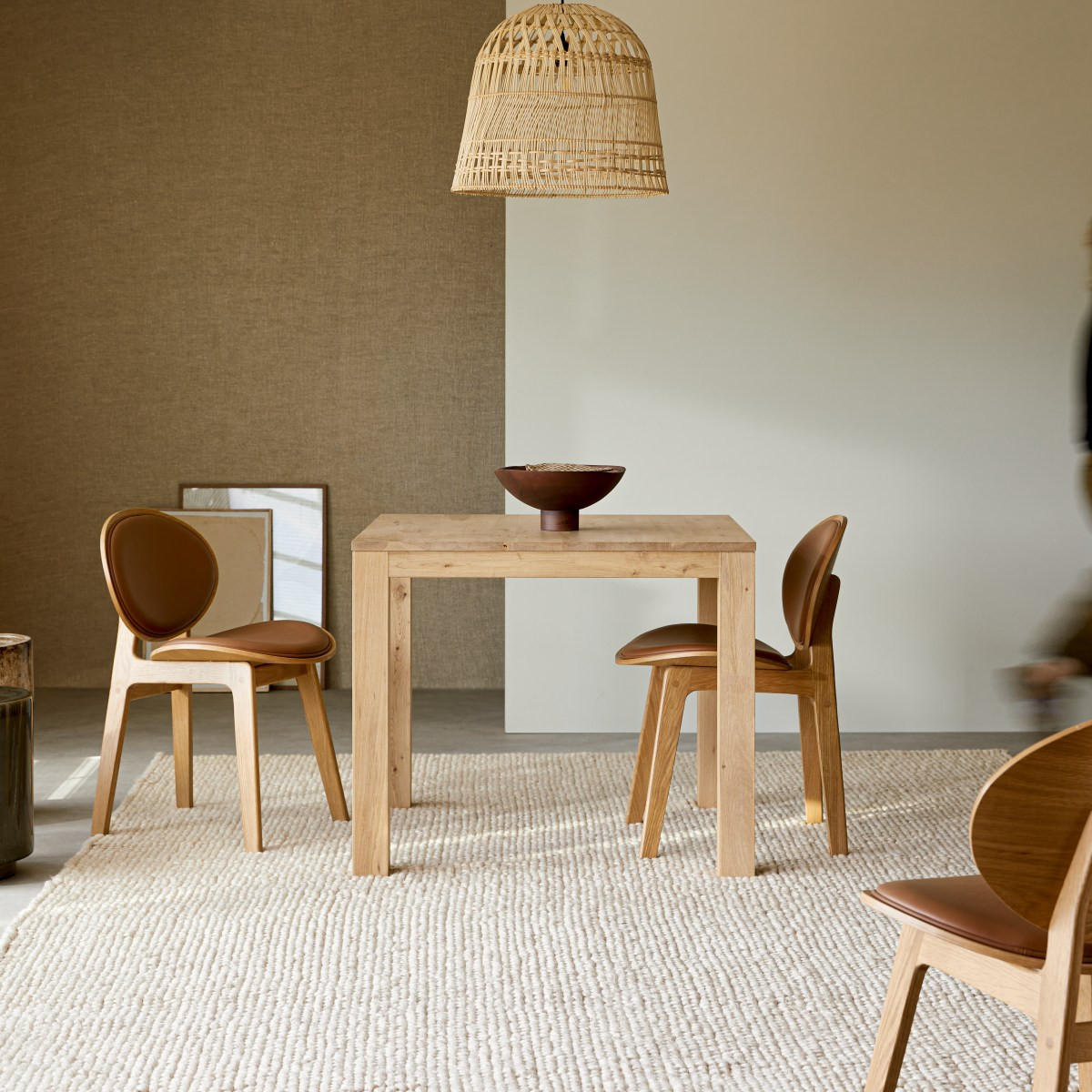 TISCH Eden Natur aus Eiche - Naturfarben, Holz (90/90/75cm) - Tikamoon