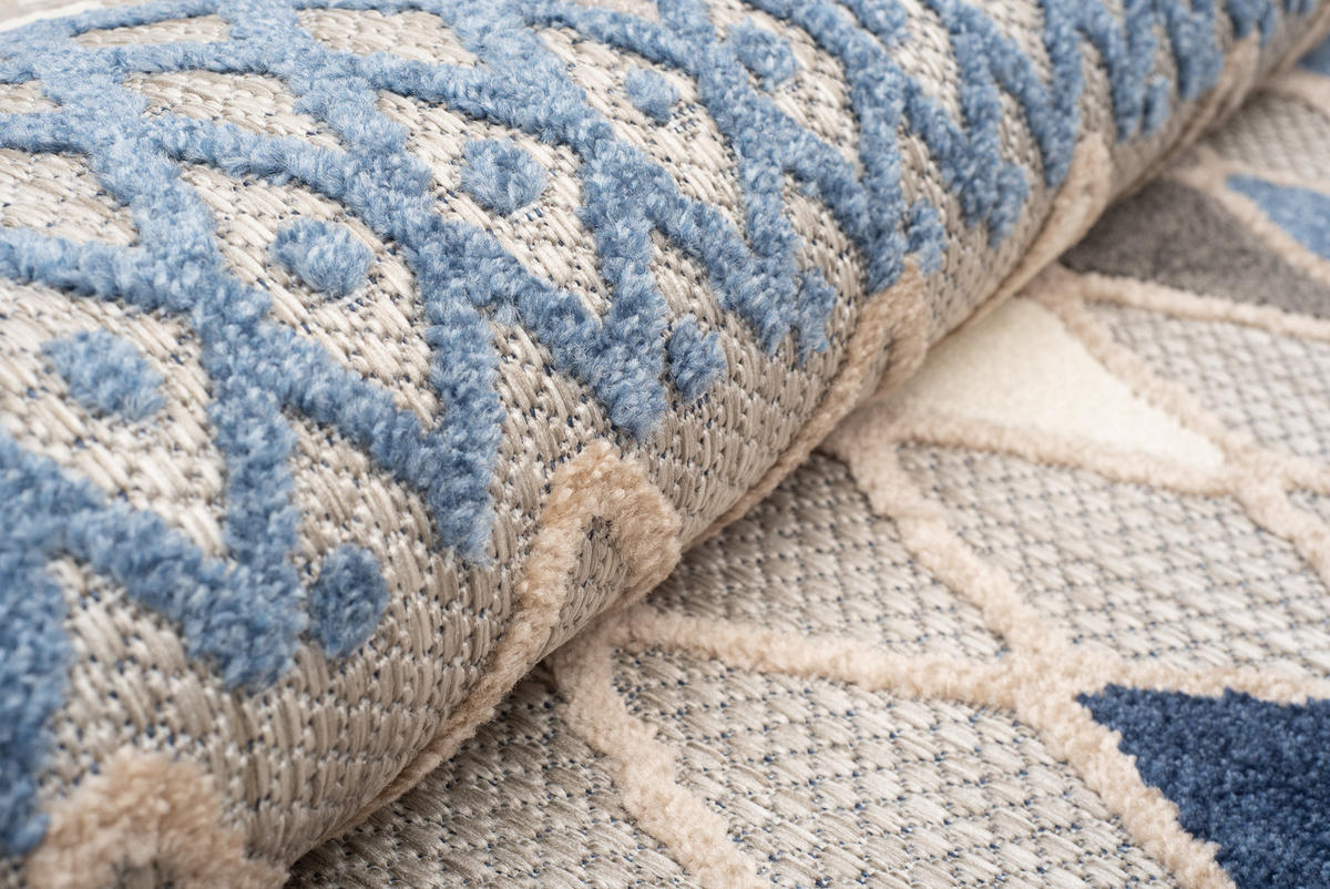 TEPPICH PATIO Grau 140/200 cm - Grau, Kunststoff (140/200cm) - Tapiso