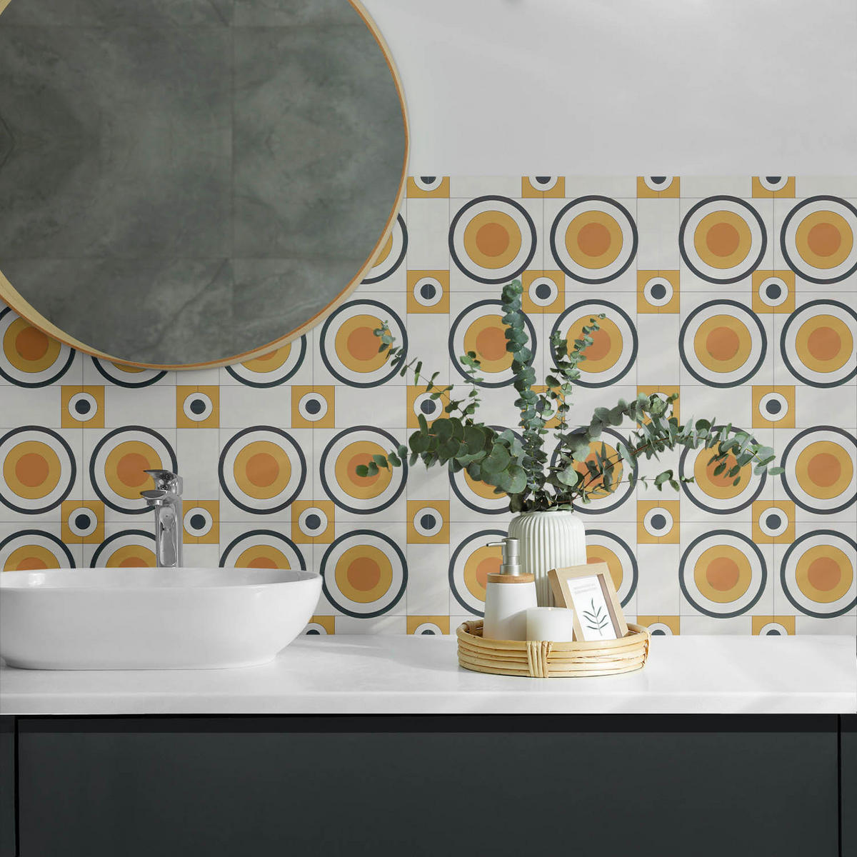 WANDPANEEL 6x 60x30 cm selbstklebend Nivaro - Koralle, Kunststoff (30/1.6/60cm) - Wallfluent