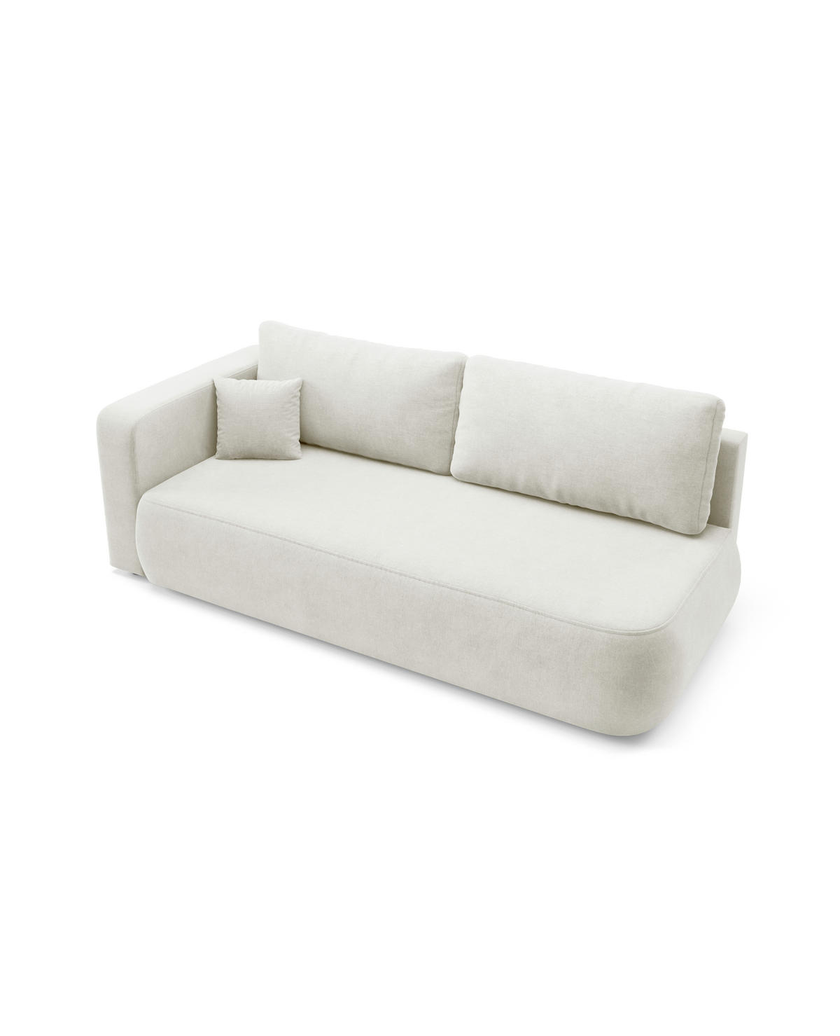 SCHLAFSOFA mit Bettkasten Weiß - Schwarz/Weiß, Holz/Holzwerkstoff (228/82/106cm) - Furnisell