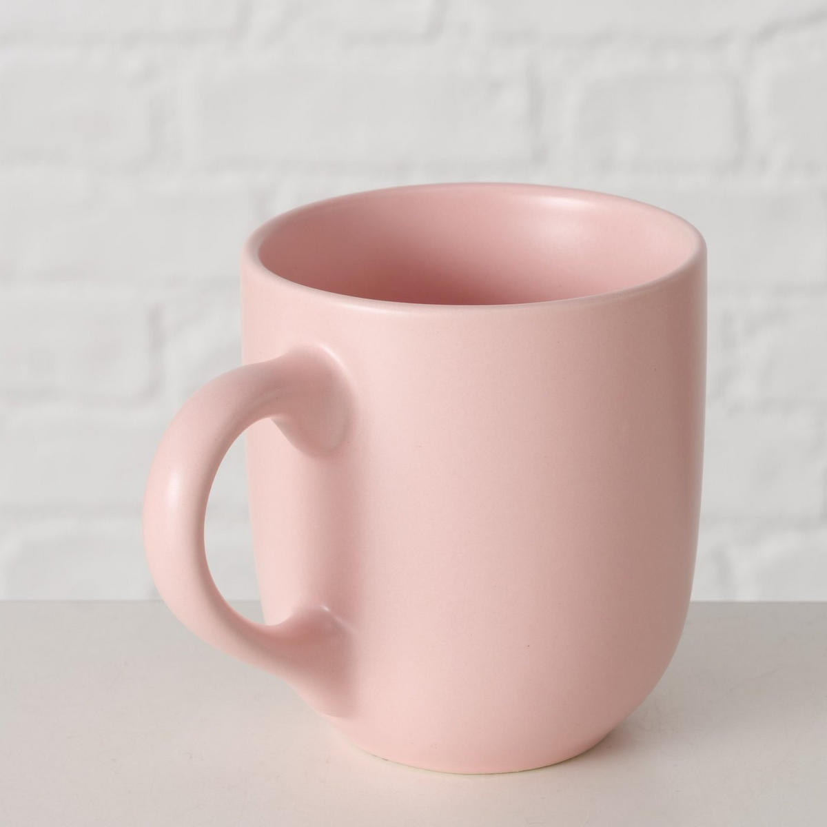 BECHER Keramik Pastell 300 ml - Rosa, Keramik (300L) - Boltze Home