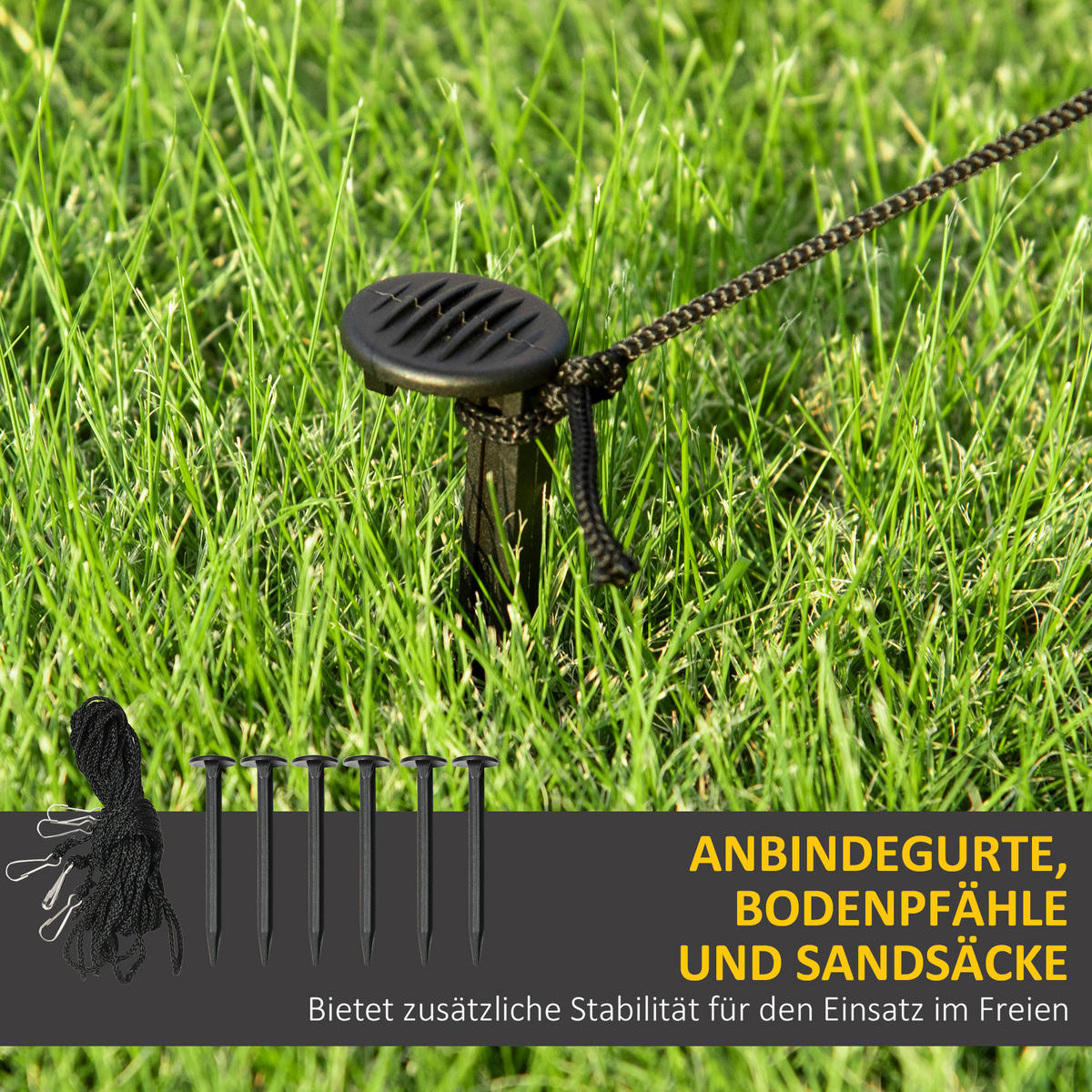 AUFBLASBARE Weihnachtsdekoration, Polyester-Stoff(100%), Blau - Blau, Kunststoff (110/150/110cm) - Outsunny