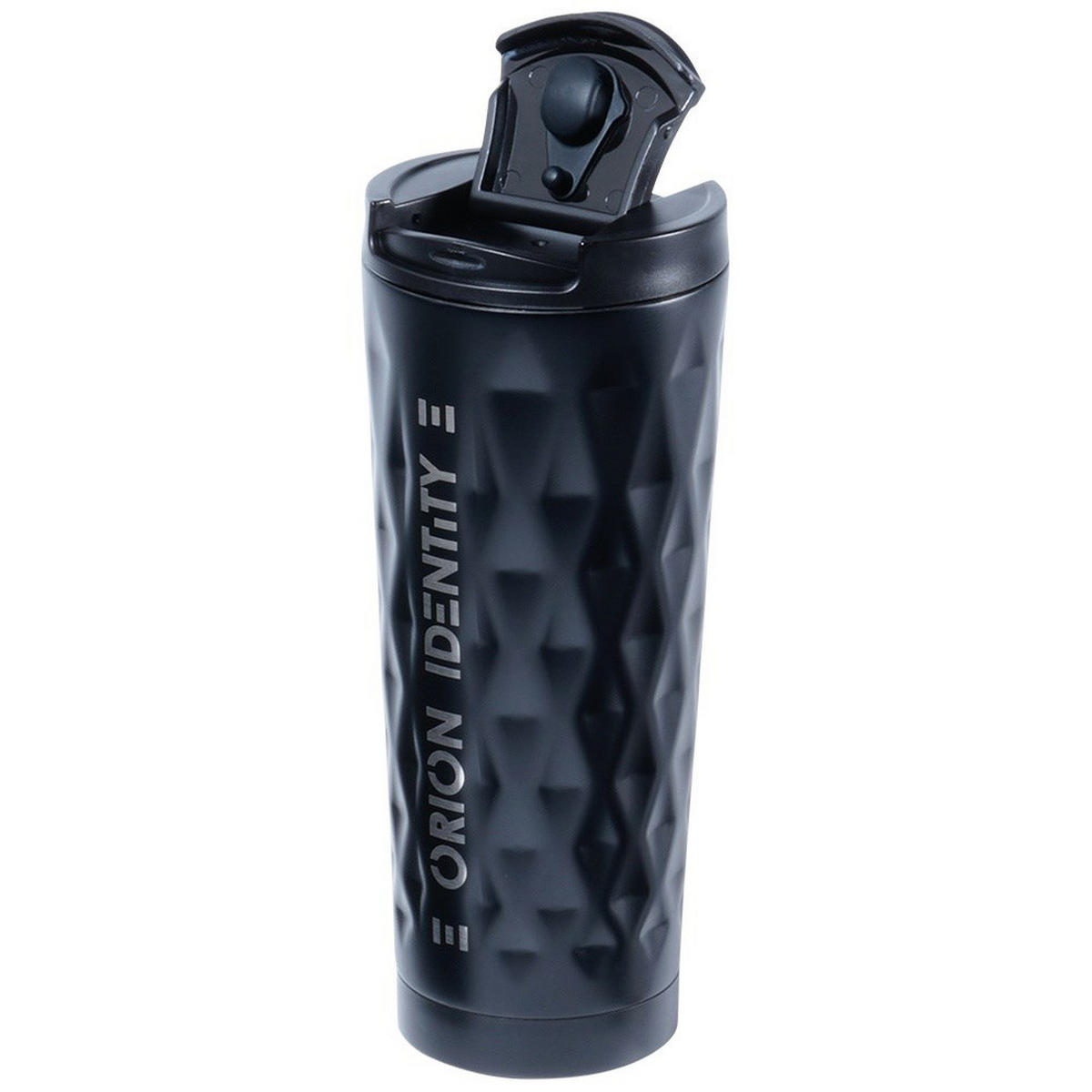 THERMOBECHER Edelstahl matt 500 ml Schwarz - Schwarz, Metall (0.5L) - Orion 